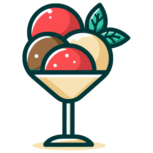 Sorbet AI logo: a sundae glass with three scoops